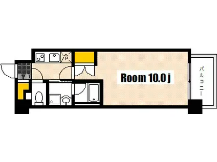 ソフィア大手町(1K/2階)の間取り写真