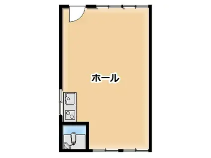 サンシティハウス(ワンルーム/2階)の間取り写真