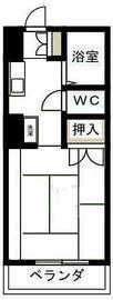 ハイツびんご(1K/2階)の間取り写真