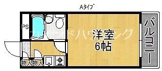 パルミエールおりおの公園(1K/1階)の間取り写真