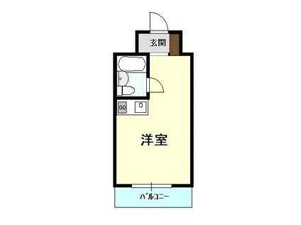 JPアパートメント泉佐野(ワンルーム/3階)の間取り写真
