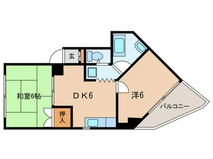 なり駒サードビル(2DK/2階)の間取り写真