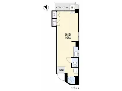 コーポ山田(ワンルーム/2階)の間取り写真