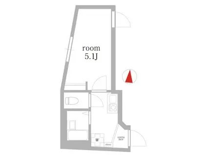 テイク大森本町(1K/1階)の間取り写真