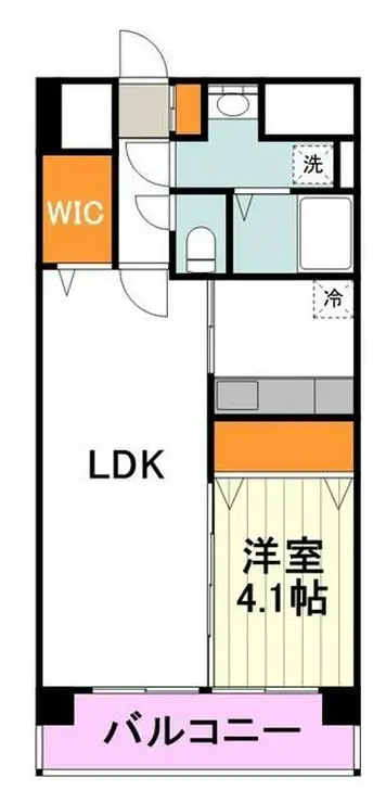 アベニール国立 3階階 間取り