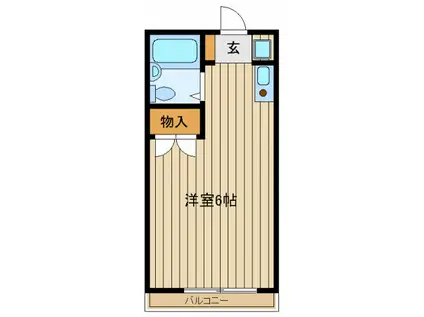 ポチハウス(ワンルーム/3階)の間取り写真