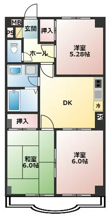 クレスト近江ビル 4階階 間取り