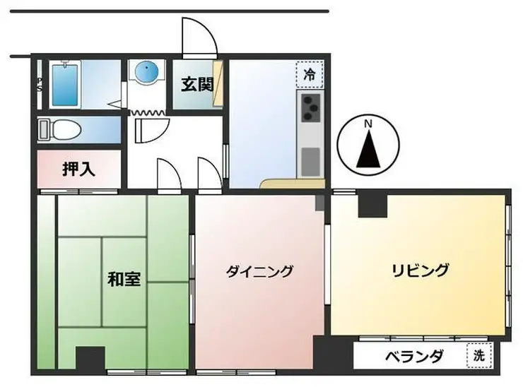 サンライズ三上 2階階 間取り