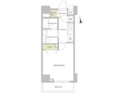 スプレスター北千住(1K/3階)の間取り写真