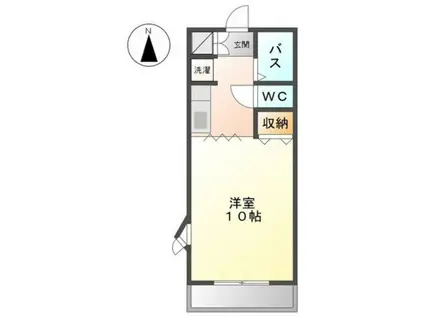 フルハウス(1K/2階)の間取り写真