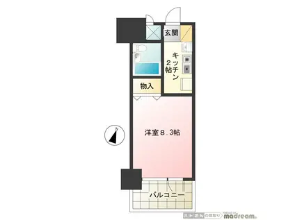 レジェンド日暮里(1K/5階)の間取り写真