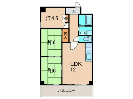 コンソラーブ21(3LDK/2階)の間取り写真