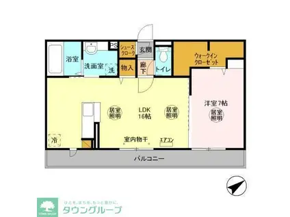 パルコラーナ(1LDK/3階)の間取り写真