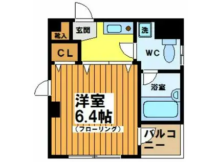 第3メゾンクボタ(1K/4階)の間取り写真