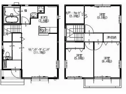 Yヨウトウ7パナメゾン(3LDK/1階)の間取り写真