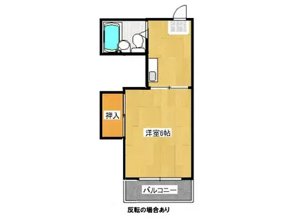 コート紙町VIII(1K/2階)の間取り写真