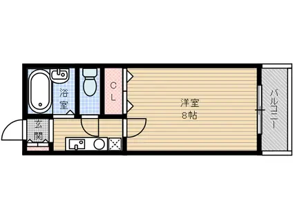 宮元七番館(1K/1階)の間取り写真