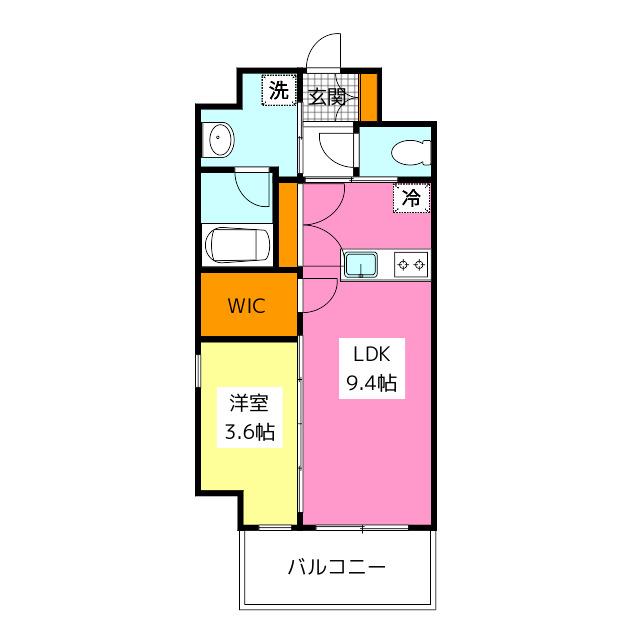 LUMINOUS ALFACIO(1LDK/6階)の間取り写真