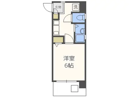 ライオンズマンション大博通(1K/10階)の間取り写真