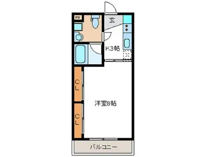 HI STAGEI(1K/1階)の間取り写真
