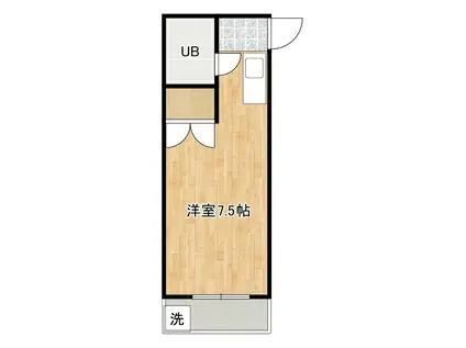 ハイツシャルマン(ワンルーム/2階)の間取り写真