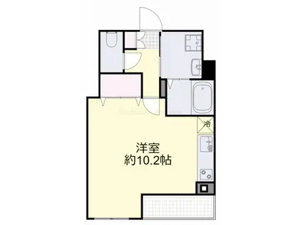 くすの木ビル(ワンルーム/4階)の間取り写真