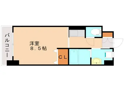 アンシャール(1K/3階)の間取り写真
