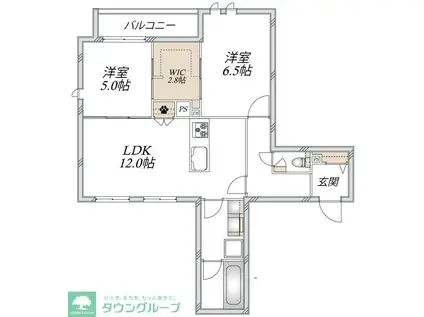 LS PLUS 豊玉中(2LDK/2階)の間取り写真