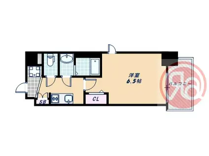 フォーリアライズ天王寺セラス(1K/8階)の間取り写真