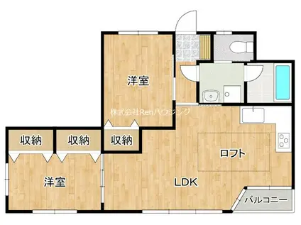 第2コーポモーリス(2LDK/2階)の間取り写真