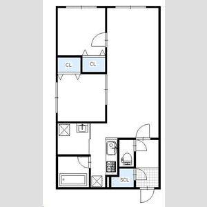 BRIGHTON COURT N20(2LDK/3階)の間取り写真