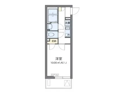 クレイノサンヒルズ(1K/1階)の間取り写真