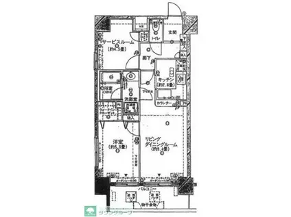 ルピナス横濱ポートサイド(1SLDK/2階)の間取り写真