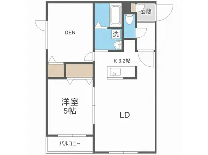 リバーサイドYS(2LDK/3階)の間取り写真