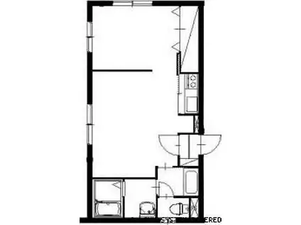 COG月寒公園(1LDK/2階)の間取り写真