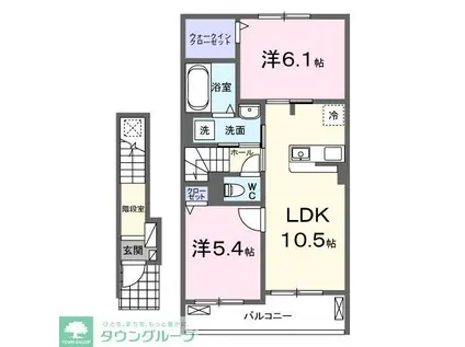 フィールド レジーナ2(2LDK/2階)の間取り写真