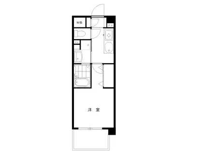 ピエーノディモーラ(1K/5階)の間取り写真