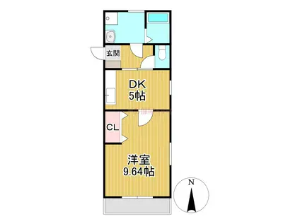 シェ・ソワ(1DK/3階)の間取り写真