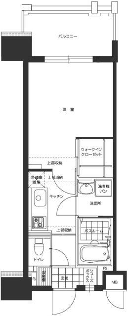 エンクレスト博多駅東(1K/11階)の間取り写真