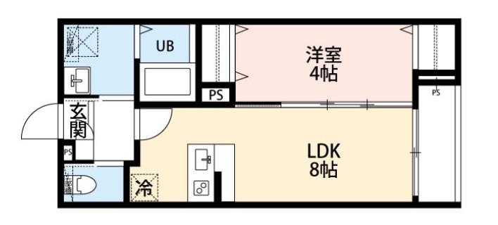 ROBOT HOME 西台(1LDK/1階)の間取り写真