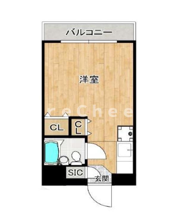パークビューハイツ(ワンルーム/1階)の間取り写真