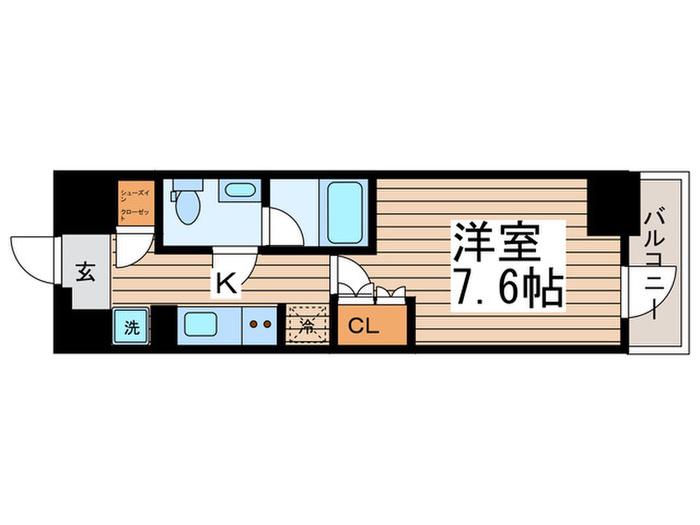 HY´S亀戸(1K/11階)の間取り写真