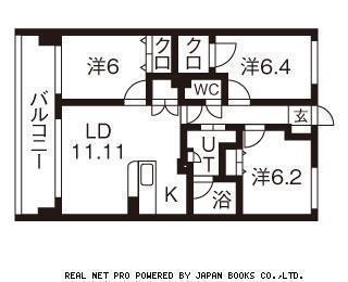 アビタシオンみなみ(3LDK/2階)の間取り写真