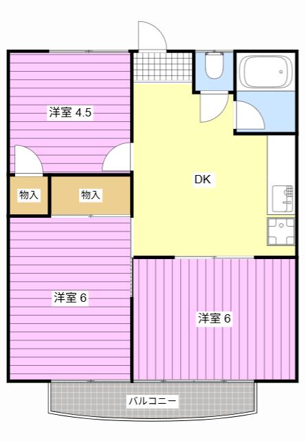 メゾン小池(3DK/1階)の間取り写真