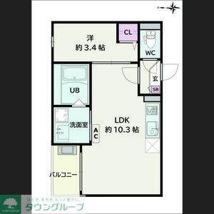 JACK ATSUTAKOSHINIII(1LDK/2階)の間取り写真