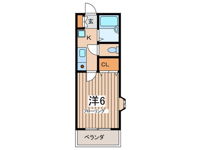 エクサビリオン鶴ヶ峰(1K/3階)の間取り写真