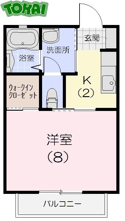 ルーチェ(1K/1階)の間取り写真