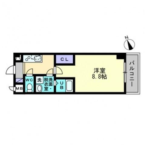 五日市OKビル(1K/3階)の間取り写真