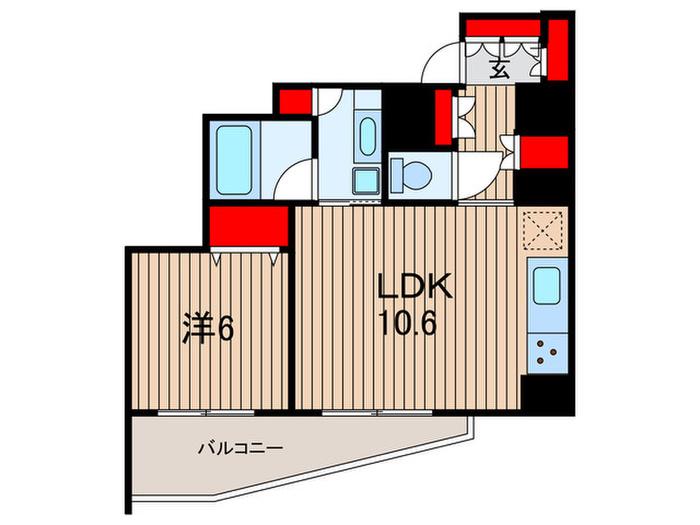 アルテシモプリマ(1LDK/3階)の間取り写真