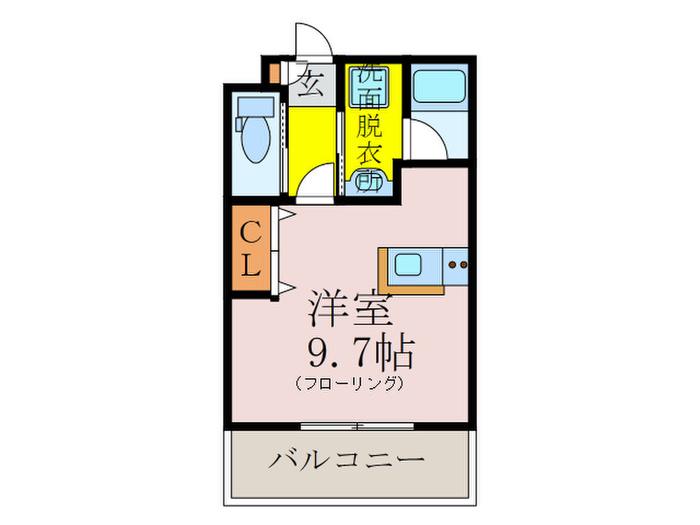 ソレイユ曙(ワンルーム/3階)の間取り写真